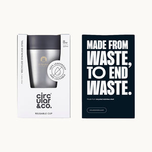 Circular Stainless Steel Kiboko Coffee Mug 8oz (227ml)
